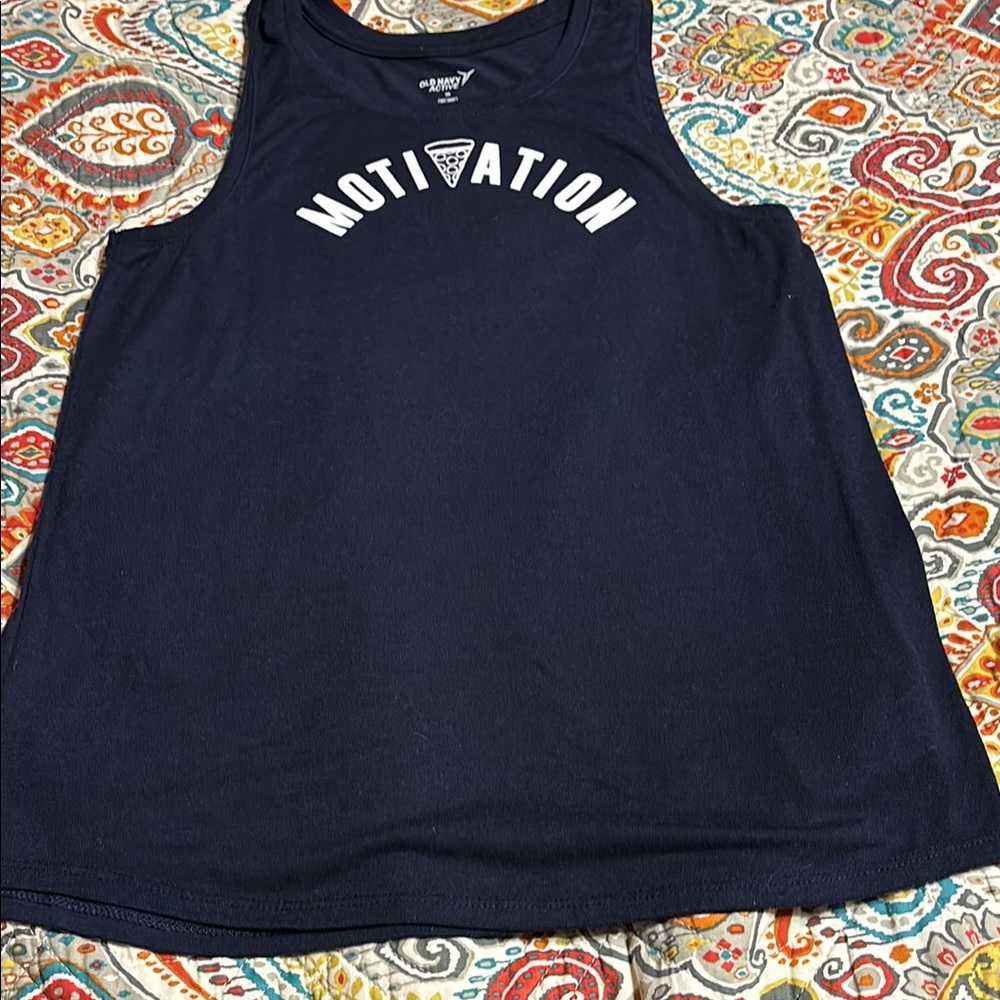 Old Navy active Navy Blue Motivation Tank Top size xs